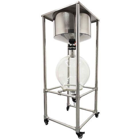 نظام مرشح قمع بوخنر سعة 50 لتر، فلتر فراغ 0.098 ميجا باسكال مع صمام تفريغ، دورق زجاجي وإطار من الفولاذ المقاوم للصدأ، لاستخراج السائل السائل في المختبر، تفاعل درجة حرارة الغرفة in Kuwait