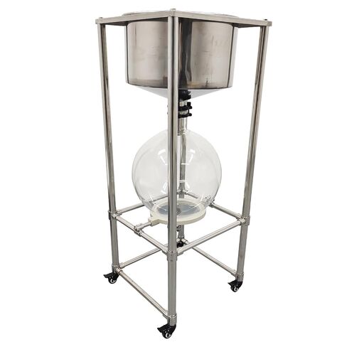 نظام مرشح قمع بوخنر سعة 50 لتر، فلتر فراغ 0.098 ميجا باسكال مع صمام تفريغ، دورق زجاجي وإطار من الفولاذ المقاوم للصدأ، لاستخراج السائل السائل في المختبر، تفاعل درجة حرارة الغرفة in Kuwait