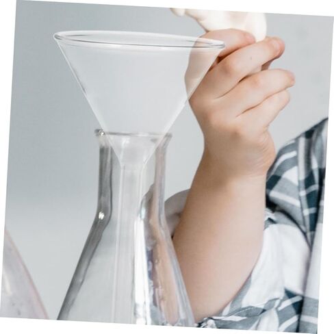 SOLUSTRE 3 قطع من مسارات مرشح الزجاج للاستخدام المختبري، مسارات زجاجية مثلثة علمية مقاومة للصدمات الحرارية للزجاجات والتطبيقات المعملية in Saudi Arabia