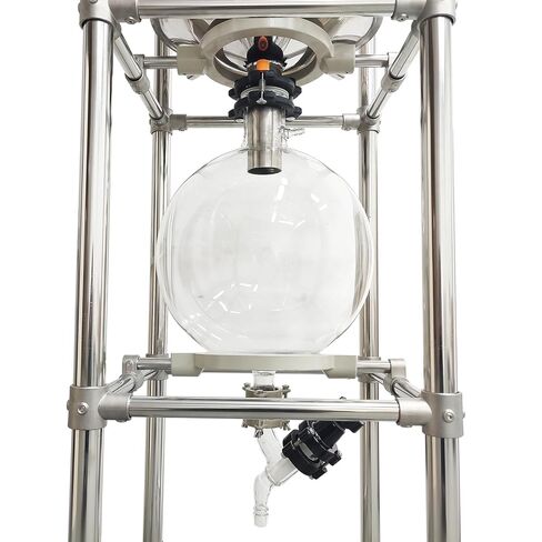 نظام تصفية قمع Buchner سعة 20 لترًا، -0.098 ميجا باسكال، فلتر شفط من الفولاذ المقاوم للصدأ مع صمام تفريغ، ودورق زجاجي وإطار من الفولاذ المقاوم للصدأ، لفصل المواد الصلبة والسائلة in Kuwait