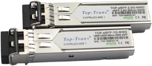 الوحدة الضوئية المتوافقة TOP-eSFP-1G-MMD 155M/1000M 20km متوافقة تمامًا in Kuwait