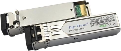 الوحدة الضوئية المتوافقة TOP-eSFP-1G-MMD 155M/1000M 20km متوافقة تمامًا in Kuwait