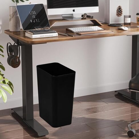 Xowine2-Pack 3 Gallon Silm Open-top Trash Can, Samll Rectangular Wastebasket for Office Kitchen Bathroom, Black in Kuwait