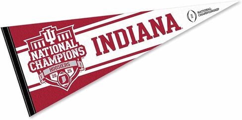 Indiana Hoosiers 2025 College Football National Champions Pennant Flag in Saudi Arabia