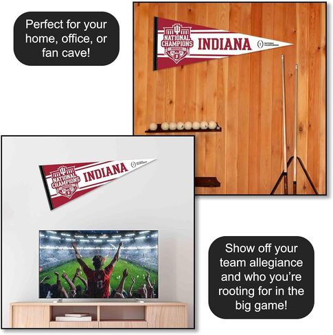 Indiana Hoosiers 2025 College Football National Champions Pennant Flag in Saudi Arabia