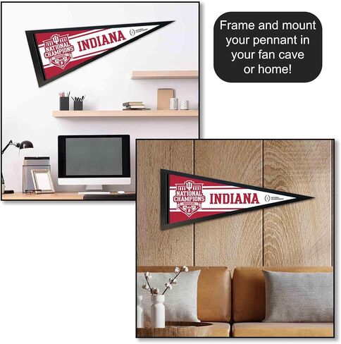 Indiana Hoosiers 2025 College Football National Champions Pennant Flag in Saudi Arabia