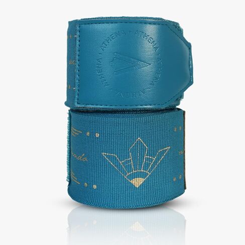 لفافات اليد للملاكمة للسيدات، Muay Thai Kickboxing وMMA، Athena Diana Handwrap باللون الأزرق المخضر 4.5 متر 180 بوصة الطول in Kuwait