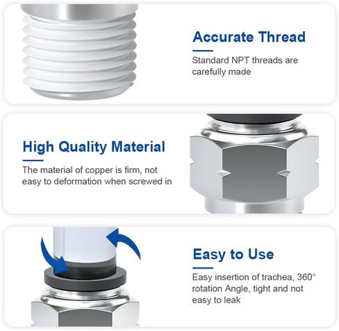 AIRZOE ادفع لتوصيل التركيبات 3/8 بوصة أنبوب OD × 1/4 بوصة خيط NPT، ادفع في وصلة هوائية مشتركة تركيبات سريعة، PC 3/8 بوصة -N02 (10 قطع) in Kuwait