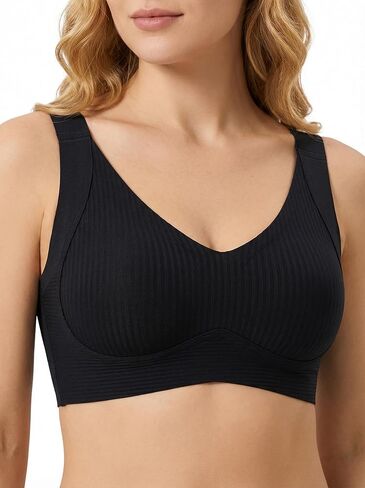 Women's Bra Seamless Wireless Strap Support Daily Bra Comfortable T-Shirt Without Steel Ring in Saudi Arabia