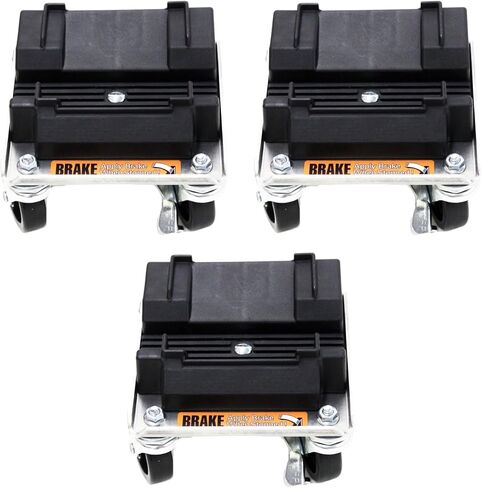 Push Industries Plow Pusher Storage Dolly Set for ATV/UTV Snow Plow Blade – Heavy-Duty 6061-T6 Aluminum, 1,050 lb Capacity (3 Pack) in Kuwait
