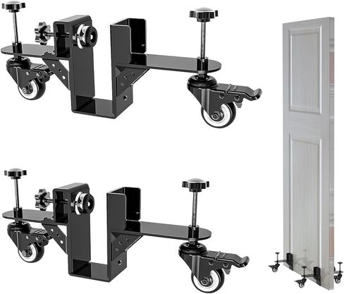Door Installation Dolly, Heavy Duty Door Dolly Cart for Pre Hung Interior Doors - 300lb Capacity, Easy Lifting & Quick Mounting for Door Panels, Door Installation Tools, Panel Carrier with Wheels in Saudi Arabia