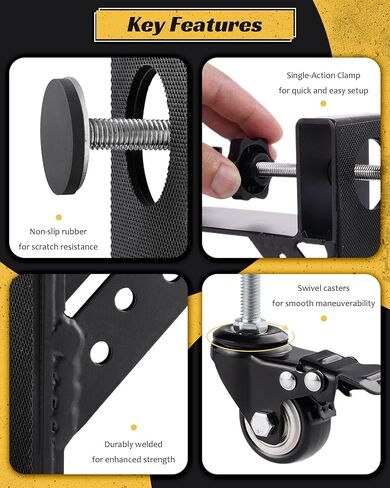 Door Installation Dolly, Heavy Duty Door Dolly Cart for Pre Hung Interior Doors - 300lb Capacity, Easy Lifting & Quick Mounting for Door Panels, Door Installation Tools, Panel Carrier with Wheels in Saudi Arabia