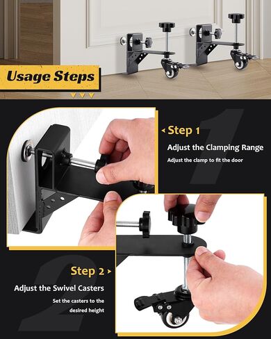 Door Installation Dolly, Heavy Duty Door Dolly Cart for Pre Hung Interior Doors - 300lb Capacity, Easy Lifting & Quick Mounting for Door Panels, Door Installation Tools, Panel Carrier with Wheels in Saudi Arabia