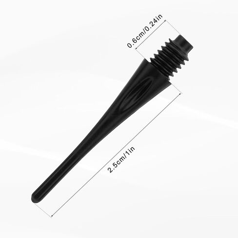 300 Pack 2BA Thread Soft Dart Tips, Durable Nylon Replacement Dart Points Break Resistant Soft Tip Darts Accessories Set for Electronic Dartboards (Black) in Saudi Arabia