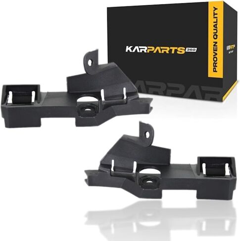 For BMW 320i / 325i / 325xi / 330i / 330xi Bumper Bracket 2002 03 04 2005 Driver and Passenger Side Pair/Set | Front | Guide | Plastic | BM1066107 + BM1067107 | 51117030617 + 51117030618 in Saudi Arabia