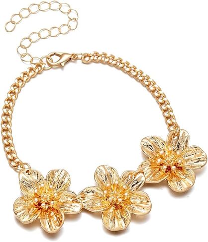 الذهب زهرة الكاحل أساور للنساء ربط سلسلة الصيف شاطئ خلخال سوار بيان بوهو مجوهرات in Kuwait