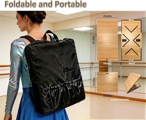 أرضية رقص الحنفية المحمولة، لوحة حنفية قابلة للطي مع حقيبة حمل لممارسة رقص الحنفية في المنزل، بلاط وأرضية رقص احترافية في الهواء الطلق للراقصين in Kuwait