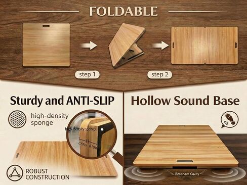 أرضية رقص الحنفية المحمولة، لوحة حنفية قابلة للطي مع حقيبة حمل لممارسة رقص الحنفية في المنزل، بلاط وأرضية رقص احترافية في الهواء الطلق للراقصين in Kuwait