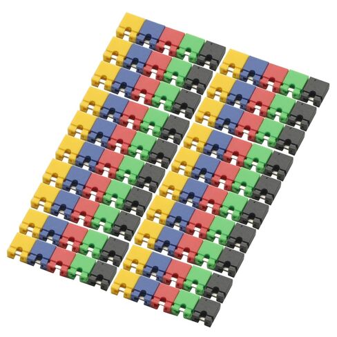 100PCS Pitch Jumper shorted Cap & Headers & Wire Housings 2.54MM SHUNT Black Yellow Green red Blue in Saudi Arabia