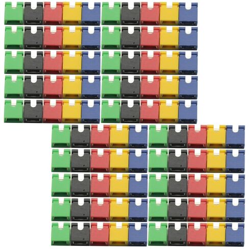 100PCS Pitch Jumper shorted Cap & Headers & Wire Housings 2.54MM SHUNT Black Yellow Green red Blue in Saudi Arabia