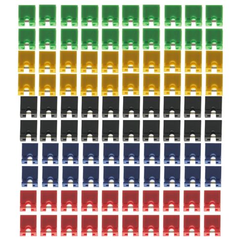 100PCS Pitch Jumper shorted Cap & Headers & Wire Housings 2.54MM SHUNT Black Yellow Green red Blue in Saudi Arabia
