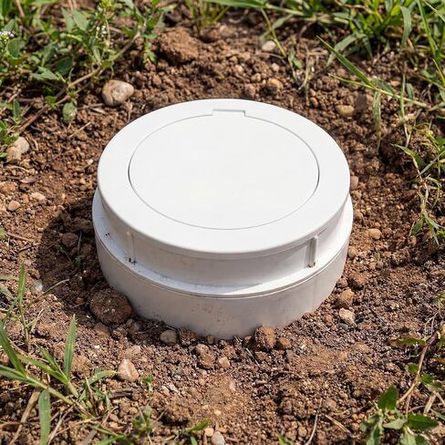 AceOrbit 4" White Flip Top Sewer Relief Cap Odorless Backflow Preventer Plastic Pop up Sewer Cap Fits Onto Sewage Pipe with a 4" Female Pipe Thread in Saudi Arabia