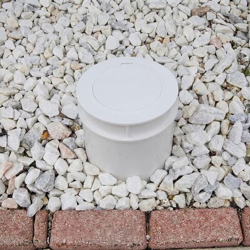 AceOrbit 4" White Flip Top Sewer Relief Cap Odorless Backflow Preventer Plastic Pop up Sewer Cap Fits Onto Sewage Pipe with a 4" Female Pipe Thread in Saudi Arabia
