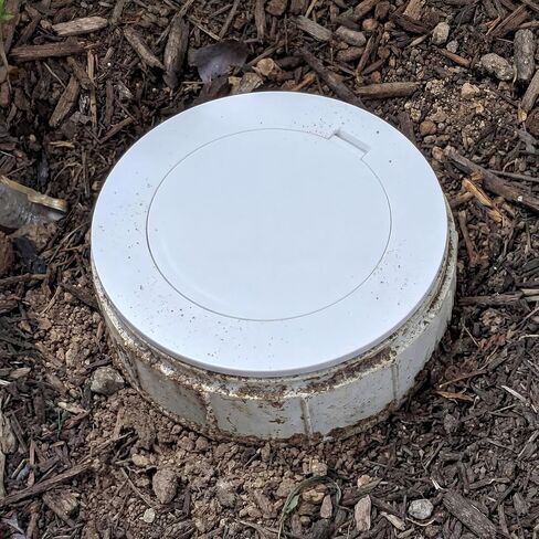 AceOrbit 4" White Flip Top Sewer Relief Cap Odorless Backflow Preventer Plastic Pop up Sewer Cap Fits Onto Sewage Pipe with a 4" Female Pipe Thread in Saudi Arabia