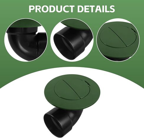 322G Pop-Up Drainage Emitter with Elbow, 3 Inch Drain Outlet for Drain & Sewer Pipes, Compatible with Catch Basins & Lawn Drainage Systems, Ideal for Yard & Foundation Rainwater Drainage in Kuwait