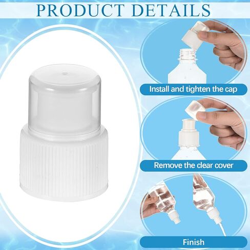 Yulejo Plastic Push Pull Replacement Caps 28 mm Twisted Sport Bottle Lid Reusable Water Bottle Cap Screw Tops for Water Bottles Soda Bottles in Saudi Arabia