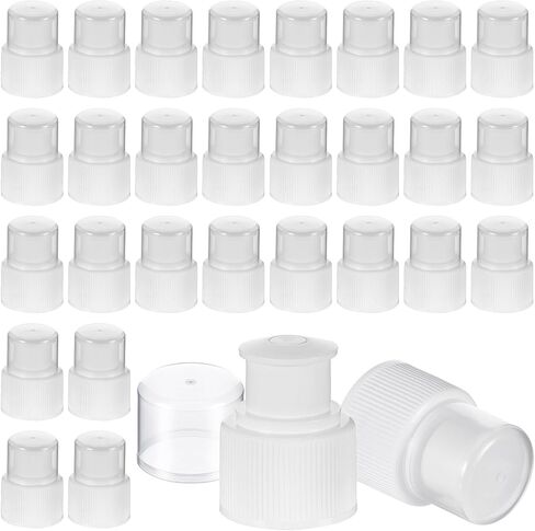 Yulejo Plastic Push Pull Replacement Caps 28 mm Twisted Sport Bottle Lid Reusable Water Bottle Cap Screw Tops for Water Bottles Soda Bottles in Saudi Arabia