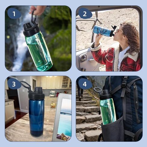 2-Pack Replacement Lids Compatible with CamelBak Water Bottles | Compatible with Chute Mag & Eddy (20/24/32/50 oz) | Leak-Proof Lid Replacement | BPA-Free | Sports, Travel, Hiking Accessory in Kuwait