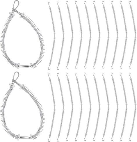 MorningRo 20 حزمة من كابل فحص السوط لخرطوم السوط لضبط تركيب التوصيل والتحقق من الهيدروليكي، أنبوب الضغط 1/8 بوصة × 20-1/4 بوصة خرطوم إلى خرطوم قطر 1/2 بوصة - 1-1/4 بوصة in Kuwait