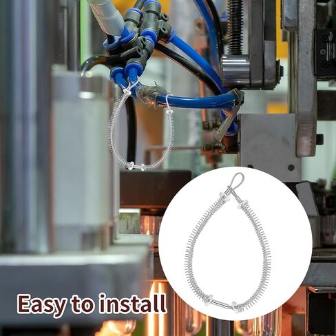 MorningRo 20 حزمة من كابل فحص السوط لخرطوم السوط لضبط تركيب التوصيل والتحقق من الهيدروليكي، أنبوب الضغط 1/8 بوصة × 20-1/4 بوصة خرطوم إلى خرطوم قطر 1/2 بوصة - 1-1/4 بوصة in Kuwait