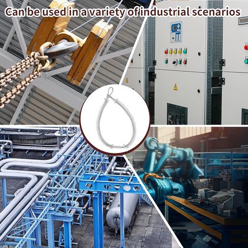 MorningRo 20 حزمة من كابل فحص السوط لخرطوم السوط لضبط تركيب التوصيل والتحقق من الهيدروليكي، أنبوب الضغط 1/8 بوصة × 20-1/4 بوصة خرطوم إلى خرطوم قطر 1/2 بوصة - 1-1/4 بوصة in Kuwait