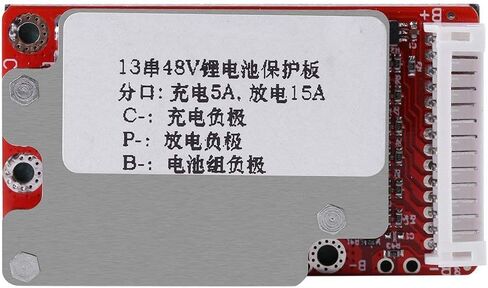 13S 48V Battery Pack Protection Board, 15A Continuous Discharge 45A Peak, for 13 Series Li-ion Batteries,Over Charge/Discharge/Current/Short Circuit Protection,for Electric Bike in Saudi Arabia