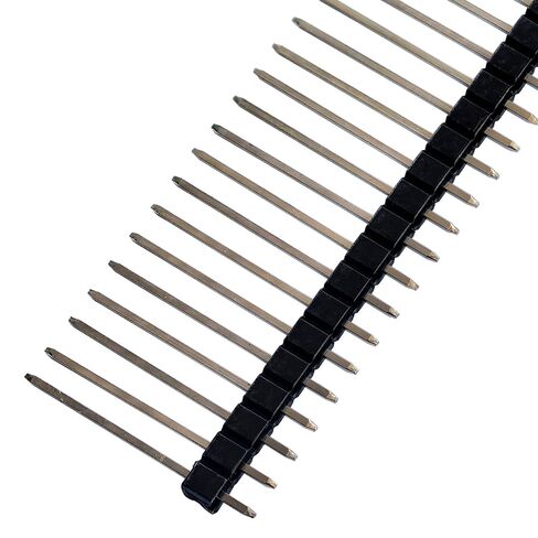 20pcs Copper pins gild 40-Pin 2.54mm 20mm Length Header Pin Male Breakable Pin Header for Arduino Prototype Shield in Saudi Arabia