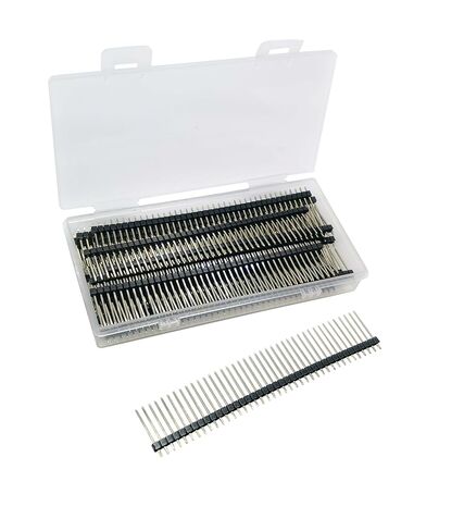 20pcs Copper pins gild 40-Pin 2.54mm 20mm Length Header Pin Male Breakable Pin Header for Arduino Prototype Shield in Saudi Arabia