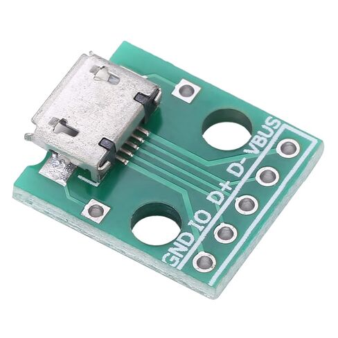 مقبس أنثى USB صغير إلى لوحة محول DIP، 10 قطع، وحدة خطوة 5 دبابيس 2.54 مم، مع موصل مصدر طاقة USB، لتصميم لوحة التجارب بنفسك in Saudi Arabia