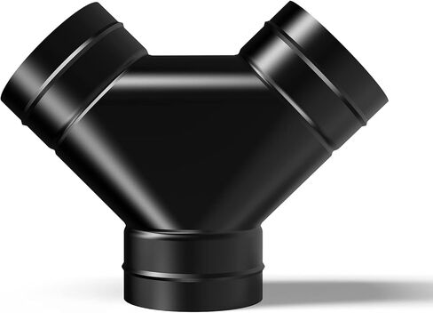 مقسم أنابيب تيار متردد إنفينيتي ثلاثي الاتجاهات، 6 × 6 × 6 بوصة موصل أنبوب العادم على شكل حرف Y، لخراطيم تنفيس مجفف الخيام الداخلية in Saudi Arabia