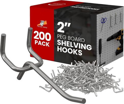 200 Pack PEG Board Pegboard Shelving Hooks 2" Length Wholesale Lot PEG Hooks in Saudi Arabia