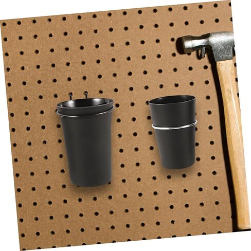 COHEALI Pegboard Cup Holder Set with Hooks Multi-Function Pegboard Bins for Tool Organization Storage Accessories for Hanging Small Hardware in Garage Office Home Easy Install Hole Board Hooks in Saudi Arabia