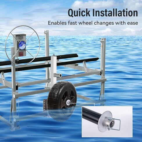 28199 Boat Lift Wheel Kit – Pair of Silver, Boat Lift Systems for for Marine, Corrosion Resistant, Weatherproof Design in Saudi Arabia