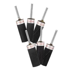 6pcs Rotary Tool Sanding Drum Assorted Sandpaper Drum Polisher Bit Cylindrical Sanding Paper Rod Grinding Head for Drill Press Fine Grit in Kuwait