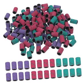 Didiseaon 150pcs Nail Sanding Bands Durable Grinding Tools for Nail Art Green Purple Rose Red for Manicure Polishing in Kuwait