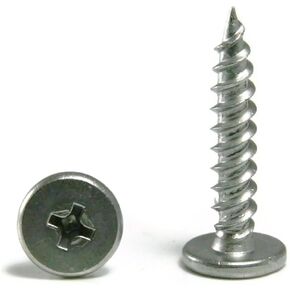 Phillips Pancake Head Sheet Metal Screws 410 Stainless Steel - #10 x 1 Qty-25 in Kuwait