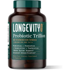 Probiotic Trillion – 1 Trillion CFU with Prebiotics, Probiotics, Parabiotics & Postbiotics – Bacillus Subtilis AB-22 – Gut Health, Immune Support, Glyphosate Detox – 30 Day Supply in Saudi Arabia