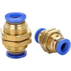 تركيبات تعمل بالهواء المضغوط PM الحاجز موصلات مستقيمة 4/6/8/10/12 مللي متر دفع في موصل الخرطوم وصلة أنابيب الهواء 1 قطعة (الفولاذ المقاوم للصدأ 4 مللي متر) in Kuwait