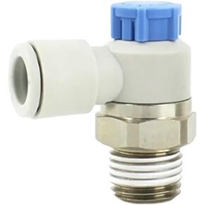 10 قطعة/الوحدة AS1211F AS2211F 3201F سرعة تحكم مع لمسة واحدة المناسب متر-في صمام خنق هوائي (AS1211F-M5-04A) in Kuwait