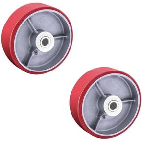 Heavy Duty Casters Wheels 4"5"6"8"DiameterX2"Width Industrial Caster Wheels Polyurethane Wheel with Capacity 800-1,400 lbs/pcs Used in Trail Jack,Tool Box (6 inch, 1 pcs) in Kuwait